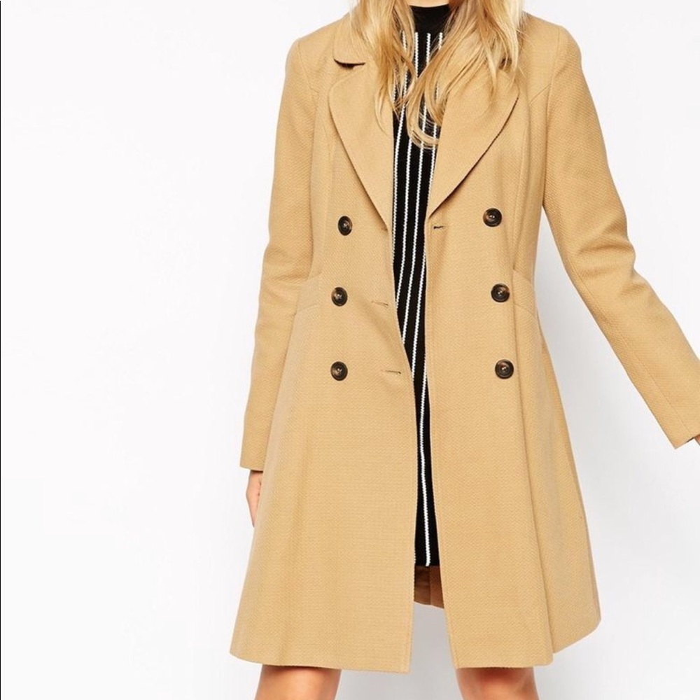 NWOT ✨ ASOS Mid-Weight Trench Pea Coat 🧥